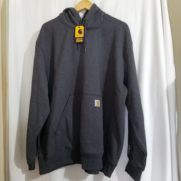 Carhartt Men’s Rain Defender Loose Fit Heavyweight Hoodie Size 2XL -(Gray)  –NWT - Picture 2 of 16